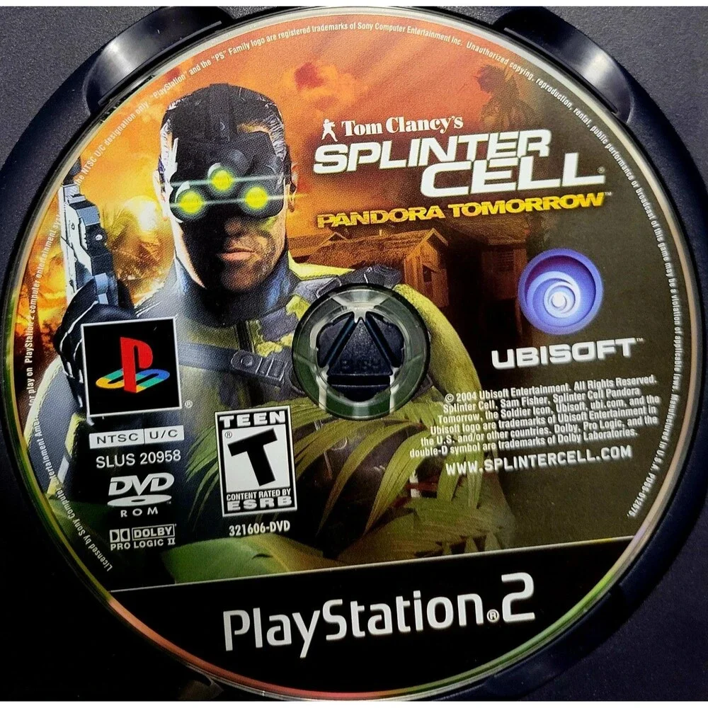 Tom Clancy's Splinter Cell: Pandora Tomorrow (Sony PlayStation 2, 2004,FAST SHIP